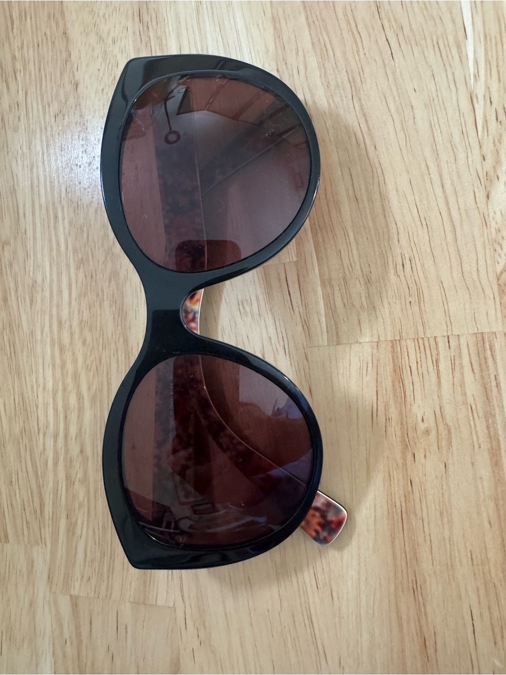 Dolce & Gabbana Women's Black Oversized Sunglasses with Brown Lenses